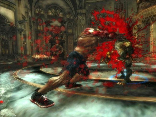 Glorifying violence ... an image from video game 'Splatterhouse'.