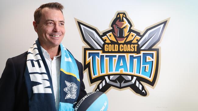 Steve Mitchell at Titans HQ. Picture: Glenn Hampson