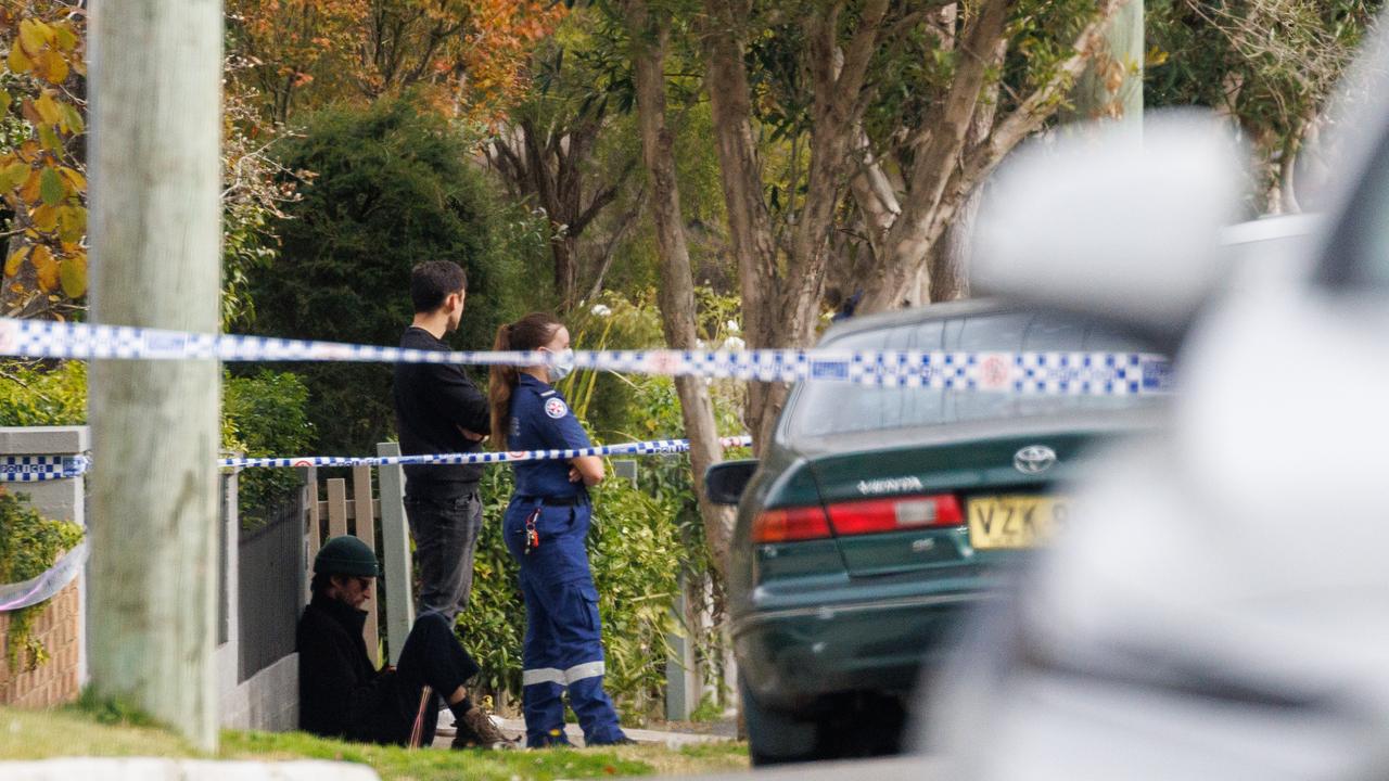 The two responding officers were allegedly confronted by a man, who was armed with two knives, before a constable discharged their firearm. Picture: David Swift