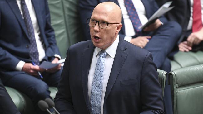 Leader of the Opposition Peter Dutton. Picture: NewsWire / Martin Ollman