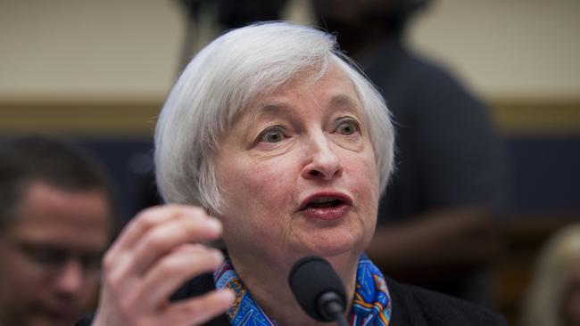 Federal Reserve Chair Janet Yellen said after the bank’s June rate decision that Brexit-fuelled uncertainty was one factor influencing the decision to hold rates steady. Picture: AP Photo/Manuel Balce Ceneta.