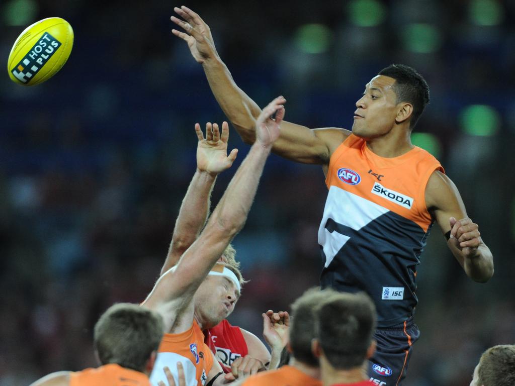 Israel Folau’s debut was a big moment in the Battle of the Bridge. Picture: AAP Images