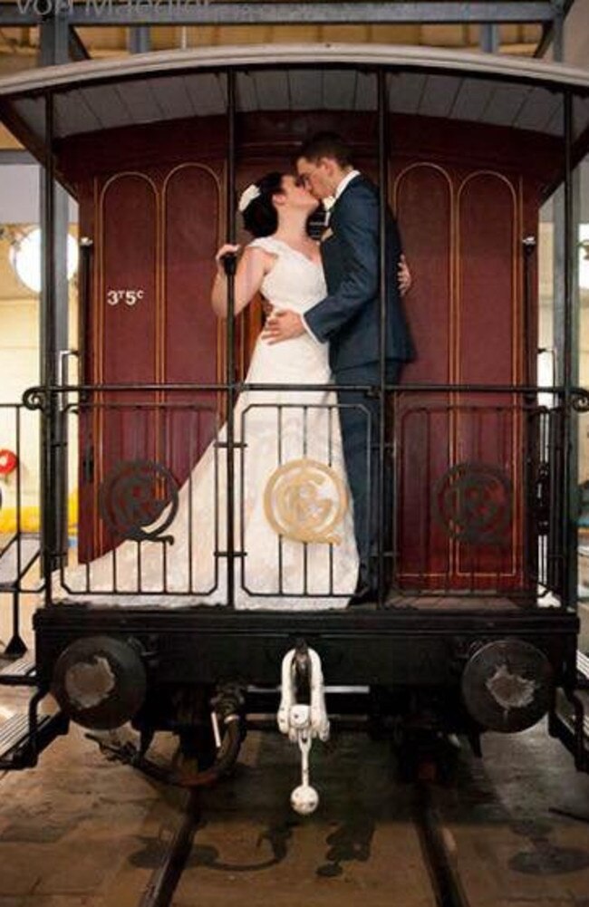 Married at Workshops Rail Museum.