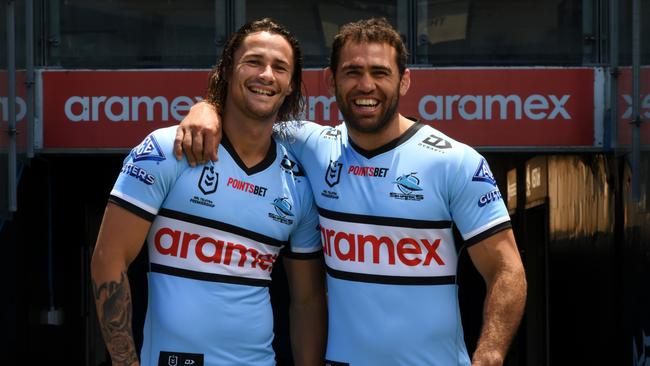 Nicho Hynes and Dale Finucane are massive ins for the Sharks this season. Picture: NRL Photos