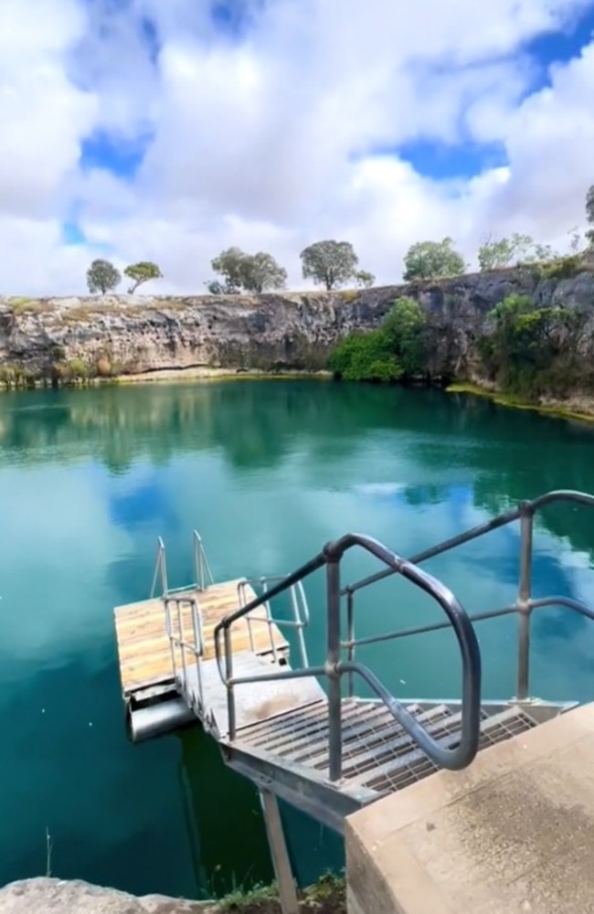 However – it's facing a gross problem due to the lack of toilet facilities with people relieving themselves in and around the lake. Picture: TikTok