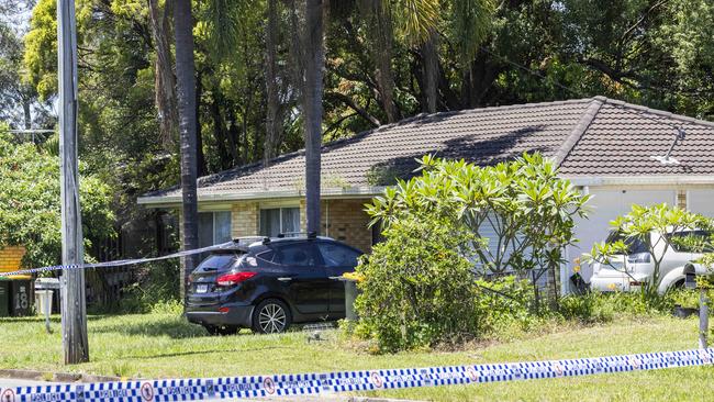 Queensland Police have declared a crime scene after a woman was found deceased in Railway Parade, Caboolture, on December 22, 2024. Picture: Richard Walker