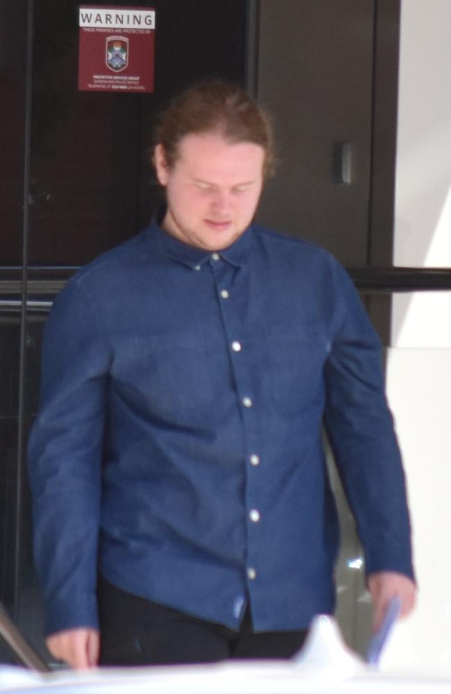 Darling Downs man Caedan James McKay leaving the Toowoomba Courthouse on Thursday, February 22, after his bail was amended. Police changed the young man with multiple child sex offences.