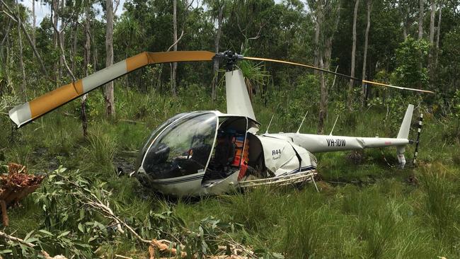 The helicopter carrying Chris 'Willow' Wilson crashed in remote west Arnhem Land in February, 2022.