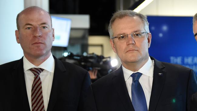 Trent Zimmerman and Scott Morrison pictured in 2015.