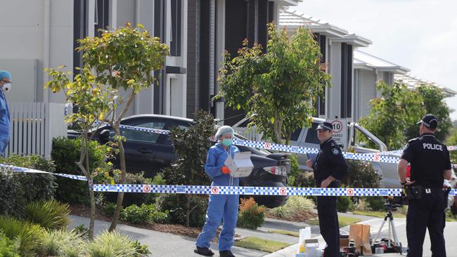 The crime scene at Pimpama. Picture Glenn Hampson.