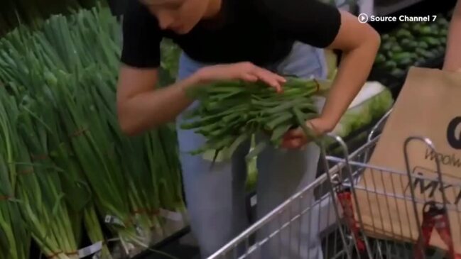 MKR star’s controversial act in Woolworths supermarket aisle caught on camera