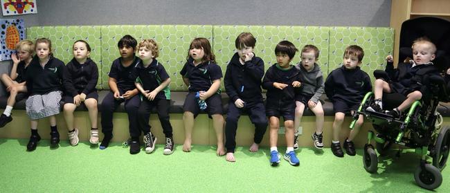 Hamlyn Views School preps left to right: Wyatt Hercus-Quince, Layla Hounsell, Evenia Tsentidis, Mohammed Fardeen Siddiqui, Jaxon Frith, Bryce Horton, Levi Collins, Dylan Henriques, River Hickey, Blake Montagnese and Archie McNamara. Picture: Supplied