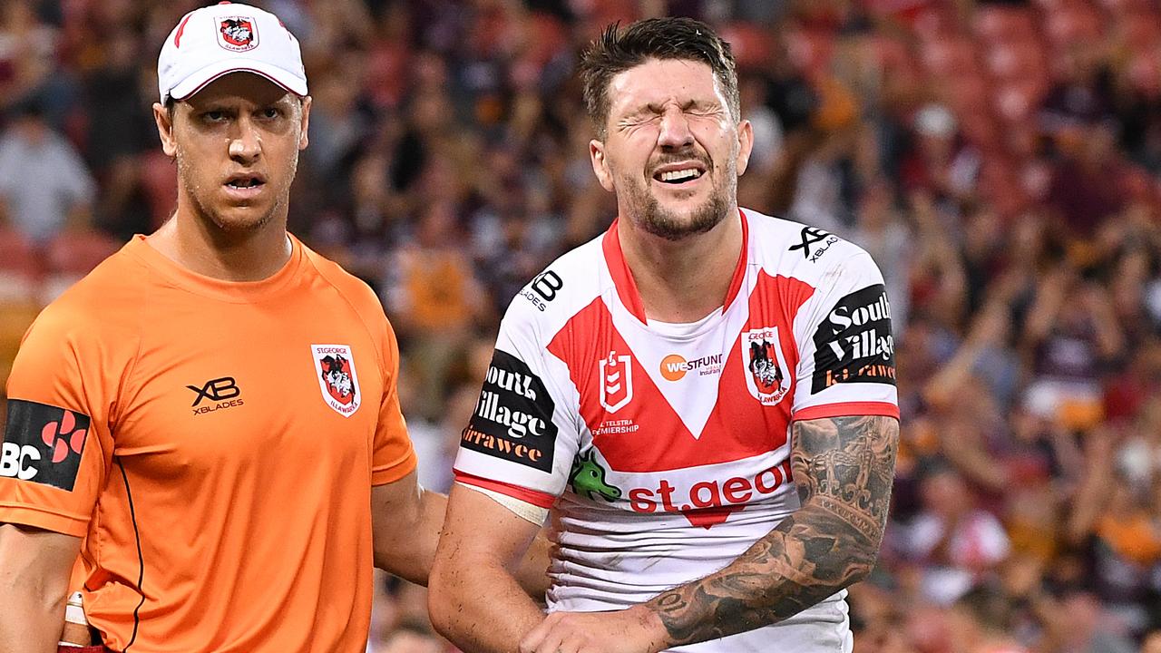 Gareth Widdop of the Dragons may have played his last game in the NRL.