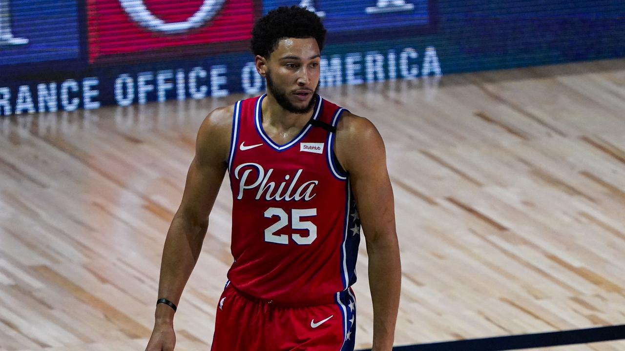 Ben Simmons suffered a knee injury against the Wizards.