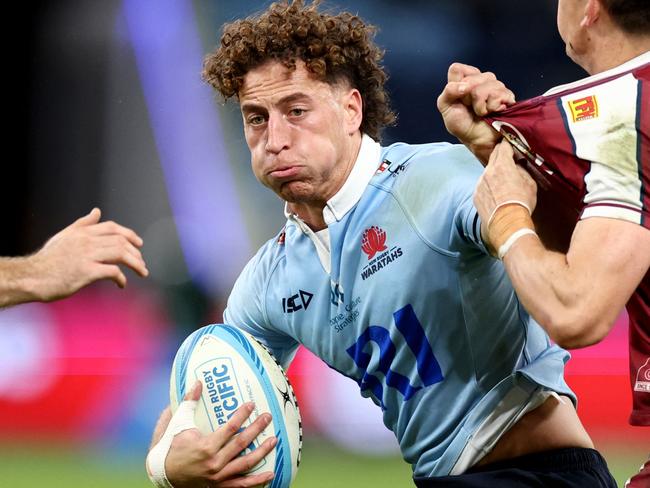 Waratahs star Mark Nawaqanitawase during a Super Rugby clash with the Reds earlier this season. Picture: AFP