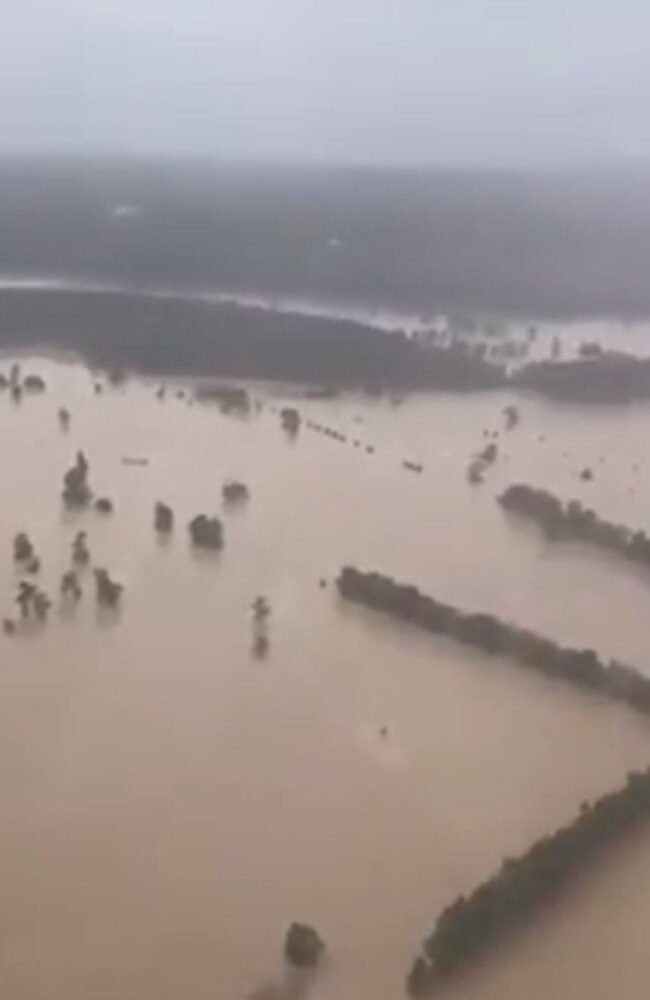 Flood water in Taree, NSW. Picture: NSW Ambulance/Twitter