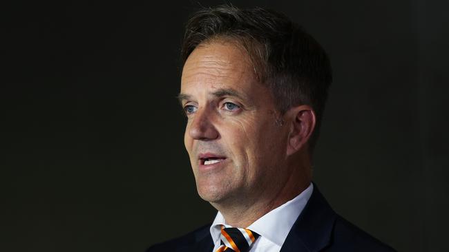 Wests Tigers chief executive Justin Pascoe Picture: Brett Costello