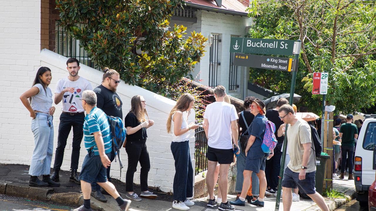 The rental crisis intensified, leading to long queues of hopeful renters and pushing one-in-five tenants below the poverty line in NSW. Picture: Chris Pavlich