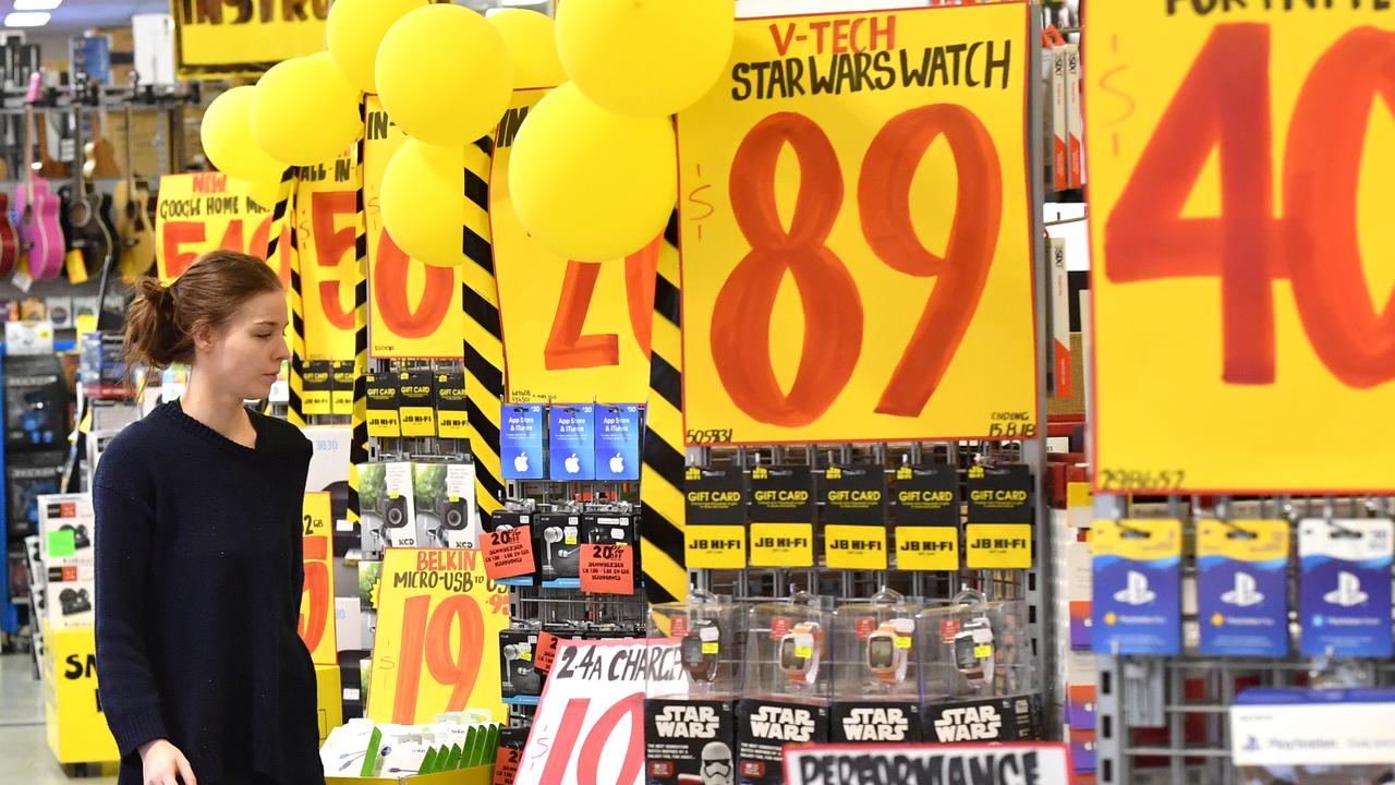 Sales kick off at JB Hi-Fi early online. Picture: AAP Image/Darren England