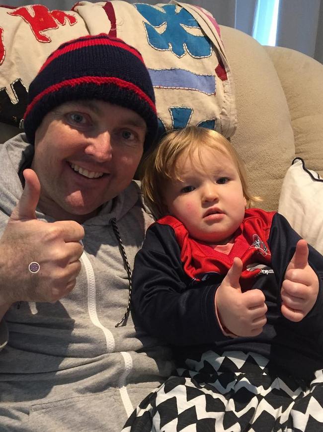 Jarrod Lyle with daughter Jemma. Picture Instagram