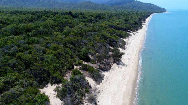 Wangetti Beach where Toyah Cordingley was found dead. Picture: Stewart McLean