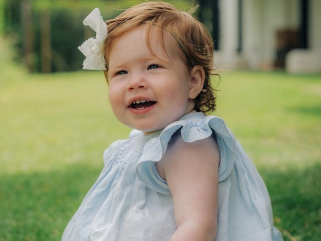 A rare portrait of Lilibet, released on her first birthday. Picture: Misan Harriman/The Duke and Duchess of Sussex