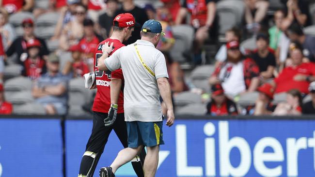 Handscomb suffered the injury while playing for the Melbourne Renegades in the BBL. Picture: Getty Images.