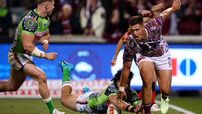 Manly’s Josh Schuster says he will be the best player in the game one day. Picture: NRL photos.