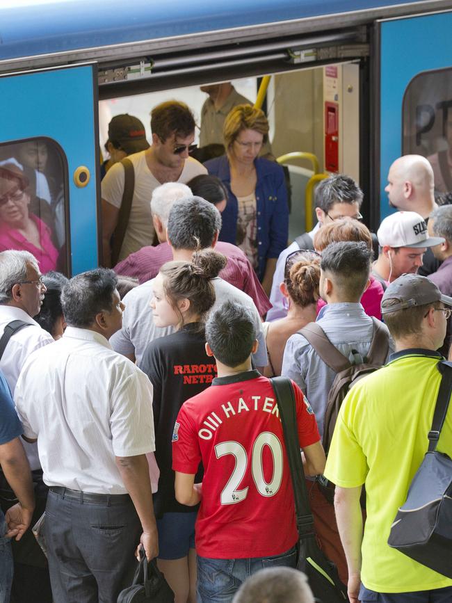 Melbourne’s afternoon crush hour is getting worse for train commuters.