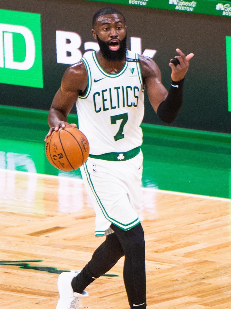 Could Jaylen Brown leave Boston? Photo: Kathryn Riley/Getty Images/AFP