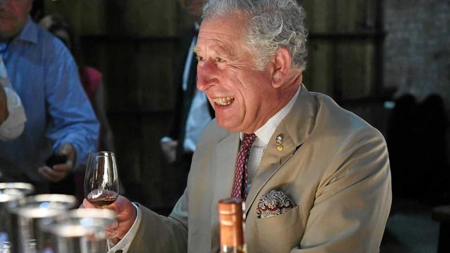 HRH Prince Charles visits the Bundaberg Rum Distillery. Picture: Mike Knott