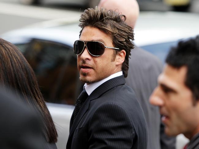 John Ibrahim at the funeral of of murdered Kings Cross identity Todd O'Connor.