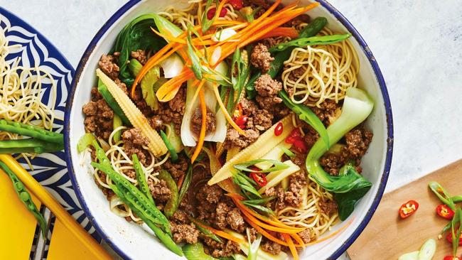 Healthier Beef Chow Mein. Image: Supplied.