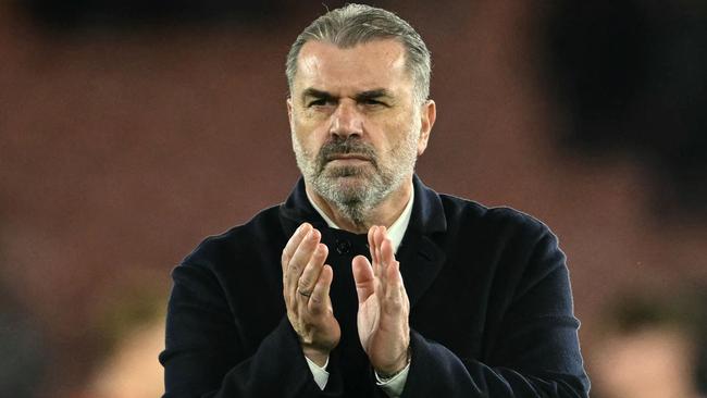 Ange Postecoglou had a message for his critics. (Photo by JUSTIN TALLIS/AFP)