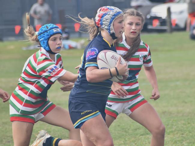 Queensland Country Rugby Championships, under-14 girls, North Queensland versus South Queensland, in Rockhampton, on June 29, 2024.