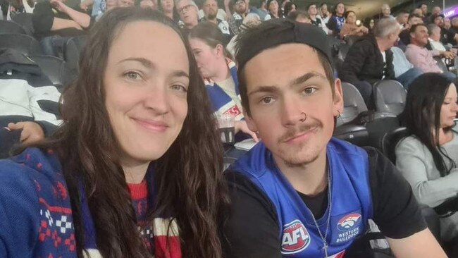 Jack Blandthorn with mum, Jess Castree, prior to his accident at a Halloween Party. Picture: Supplied
