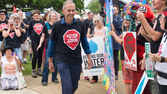 Bob Brown`s forays into the anti-Adani novement could be considered unwise in hindsight.