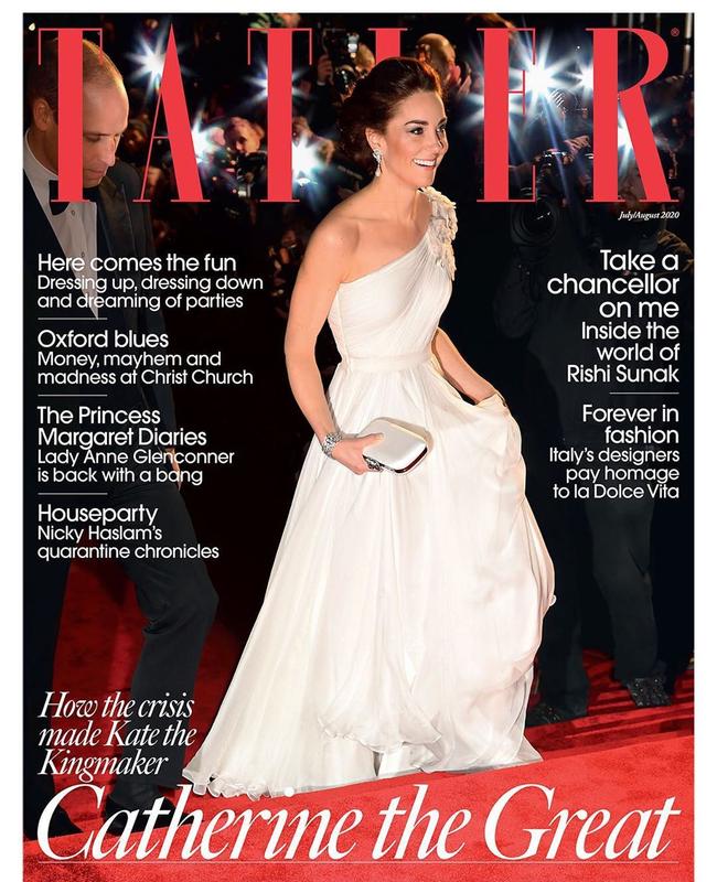 Kate Middleton on the cover of the latest Tatler. Picture: Tatler