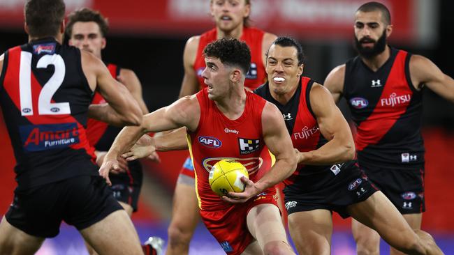 Sam Flanders has been one of the AFL’s form players. Picture: Michael Klein.