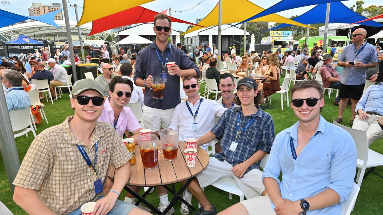 DECEMBER 6, 2024: Fans enjoying the atmosphere at Adelaide Oval for the Test Cricket Australia v India. Picture: Brenton Edwards