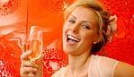 30 Oct 2004 Derby Day Fashion at Flemington - Miss Universe, Jennifer Hawkins - headshot profile glass white wine?