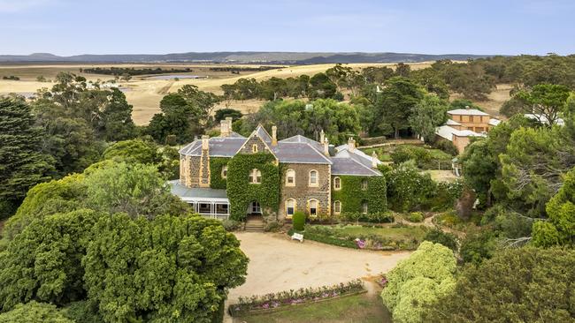 The 13-bedroom bluestone homestead stands tall at Greystones.