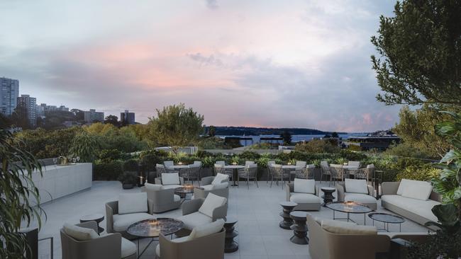 The rooftop terrace at the Bay St and New South Head Rd Fortis development. Picture: Fortis.