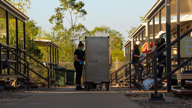 A look inside the Howard Springs quarantine facility. Picture: Ben Sale/ Other Side Productions