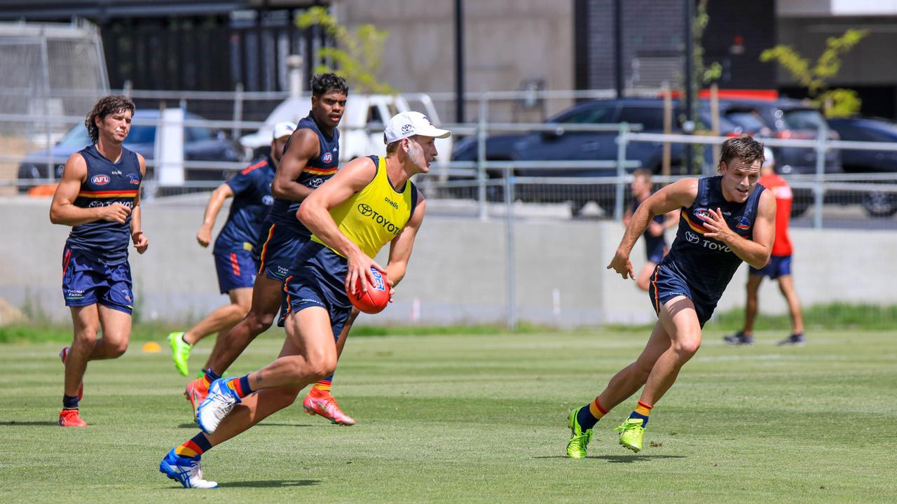 Jordan Dawson will play his first game for the Crows on Sunday. Picture: James Hetherington/AFC Media