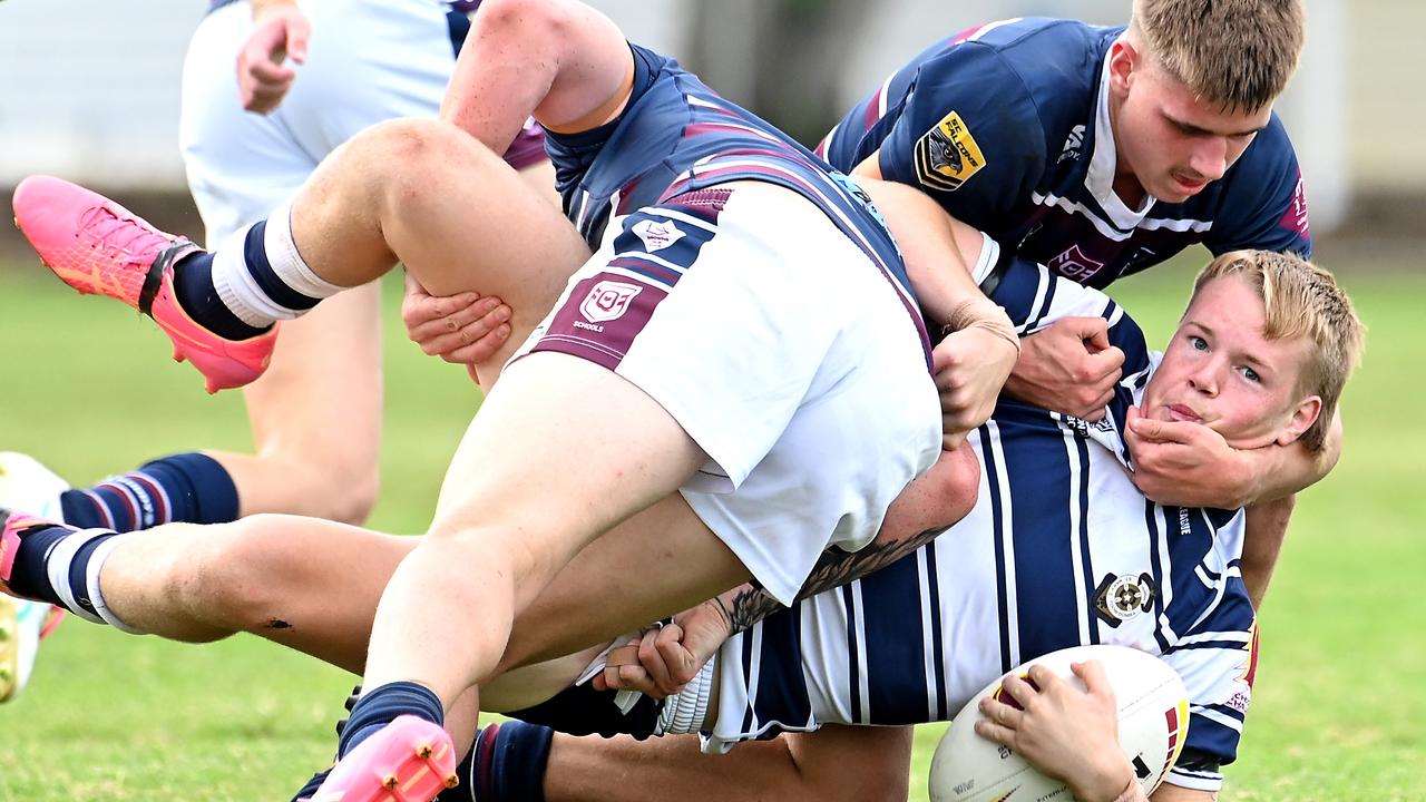 Al MacLachlan in action for St Mary’s College in 2024. Picture, John Gass