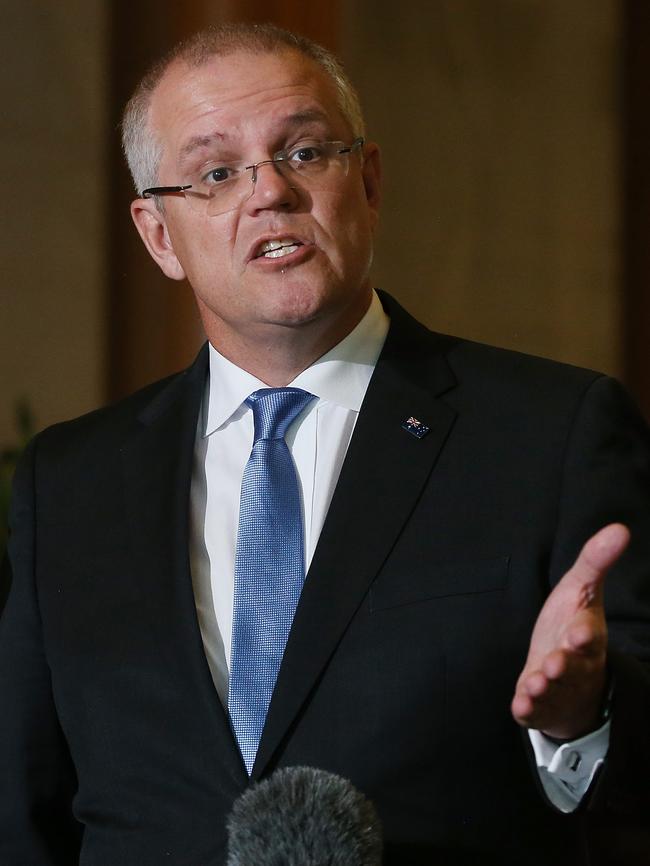 Treasurer Scott Morrison on Tuesday. Picture: Kym Smith