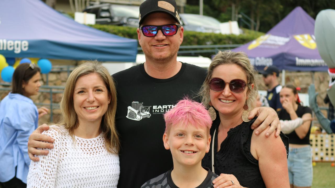 From left, Julie Cleary, Stuart Forsyth, Kate Tennett and, front, Kai Forsyth. Picture: Letea Cavander