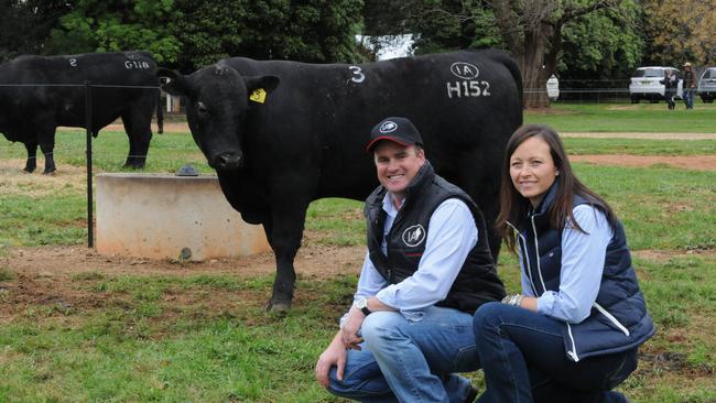 Conflicting claims: Corey and Prue Ireland from Irelands Angus Breeding Pty Ltd, whose management of cattle is under investigation by the NSW Supreme Court.