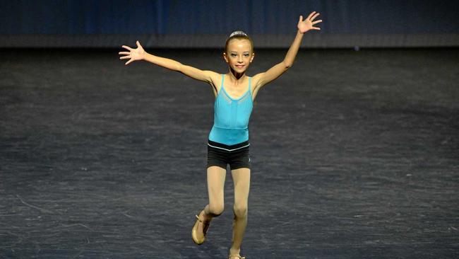 Sienna Westcott in Section 76 - Tap improvisation under 10 years (Time Rule trophy). Picture: Jann Houley